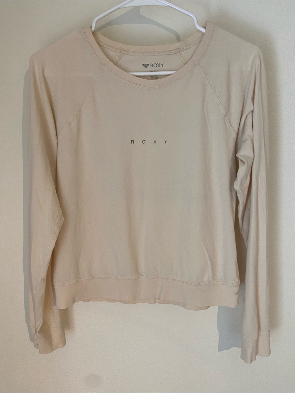 Roxy Women's Lightweight Crewneck Tshirt in Beige